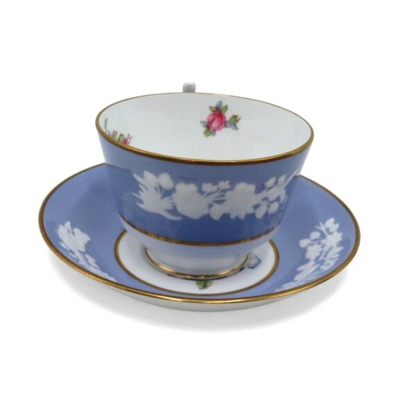 SPODE COPELANDS Maritime Rose Tea Cup And Saucer Set England Vintage - Picture 1 of 11